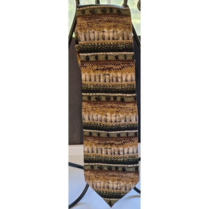 Arden Cravats Necktie Imported Silk Made in USA 58" Autumn Colors!